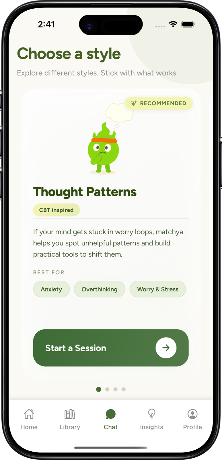 iPhone choose therapist